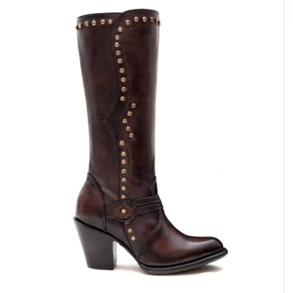 Leather boots